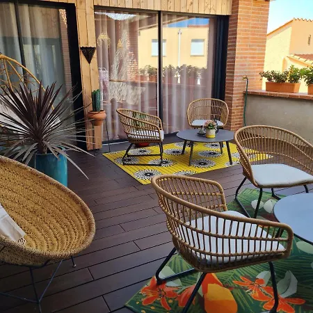 Appartement Appt Terrasse Dans Demeure De Charme Thuir
